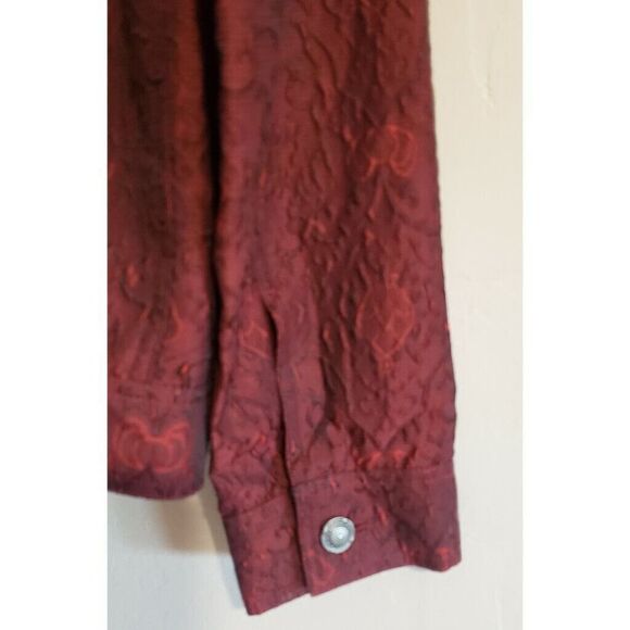 J. Jill Vintage Jacket Wool Blend Womens M Brocade Damask Jacquard Chic Blazer - Picture 8 of 14